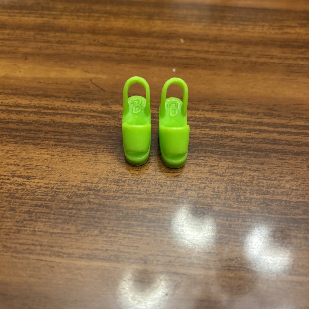barbie doll Light‎ Green Wedge Sandals Shoes